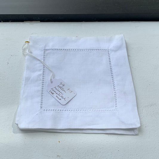 Linen Hemstitch Napkin Set of 4