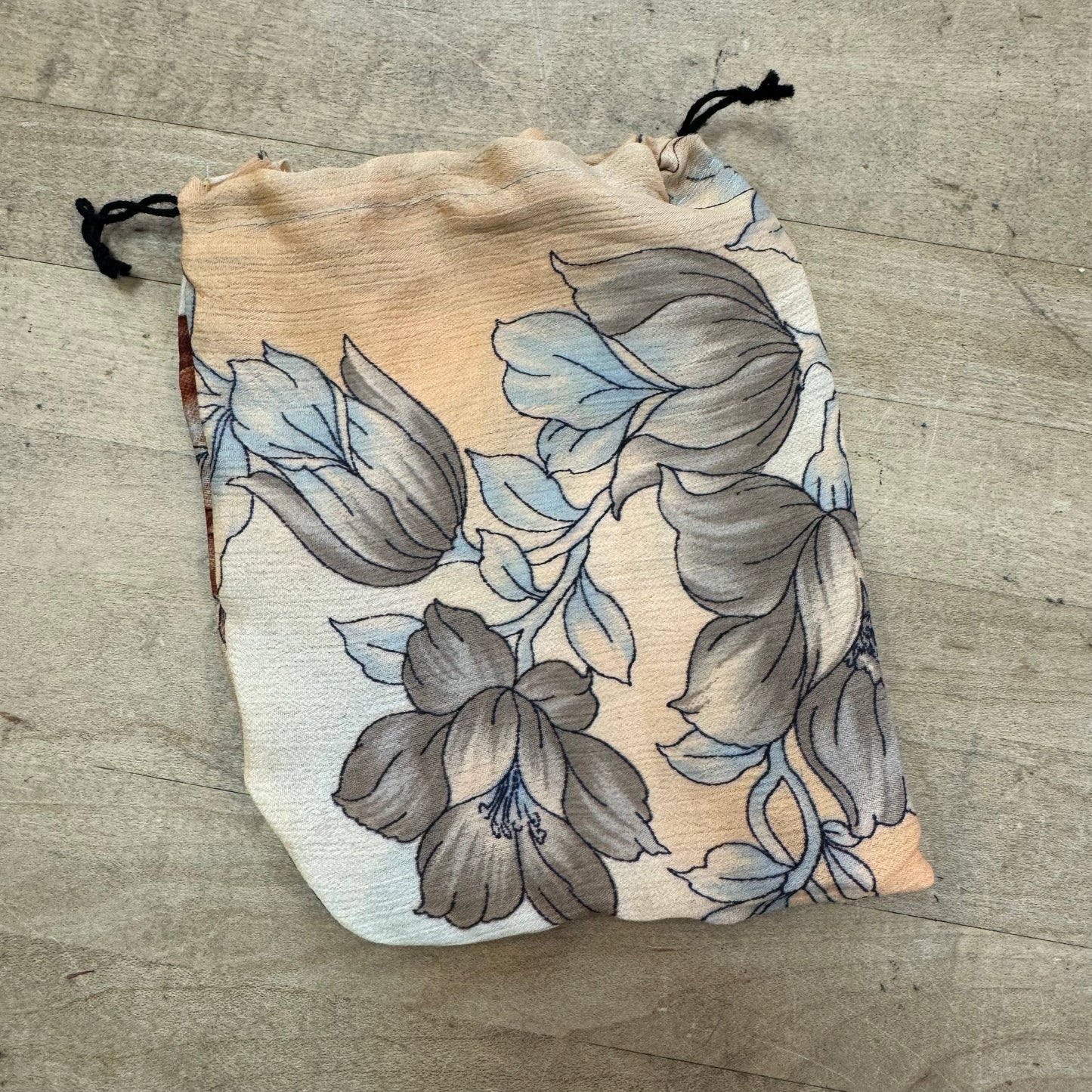 Upcycled Silk Drawstring Gift Supply Bags