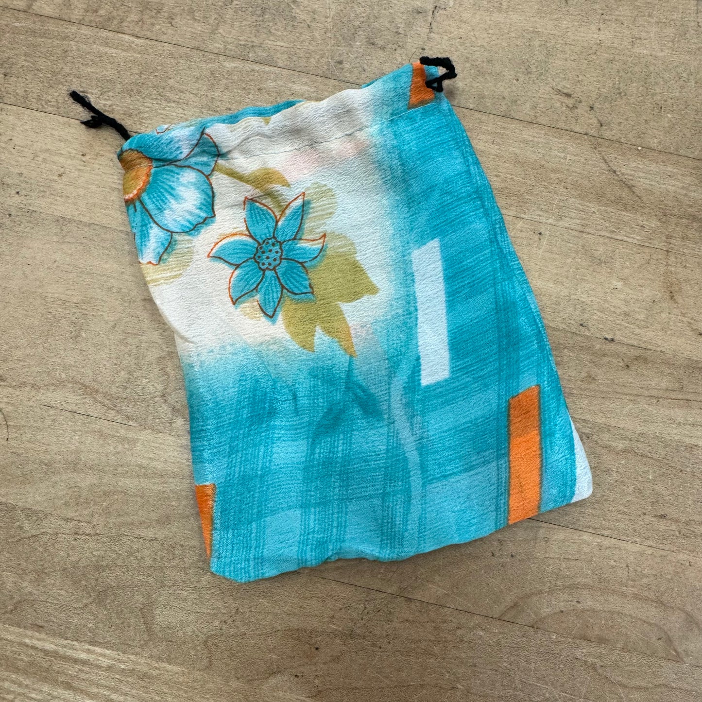 Upcycled Silk Drawstring Gift Supply Bags
