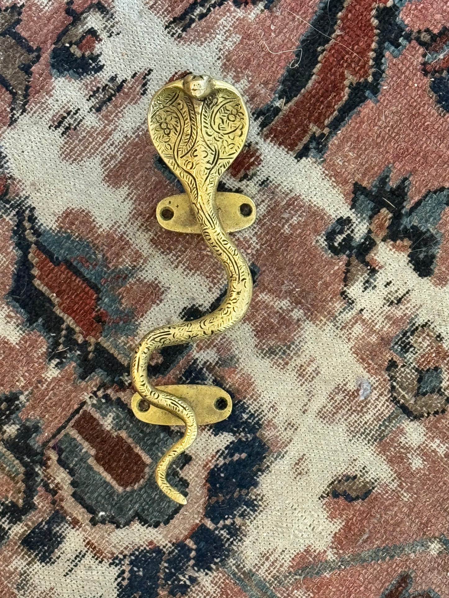 Cobra Snake Brass Handle Right