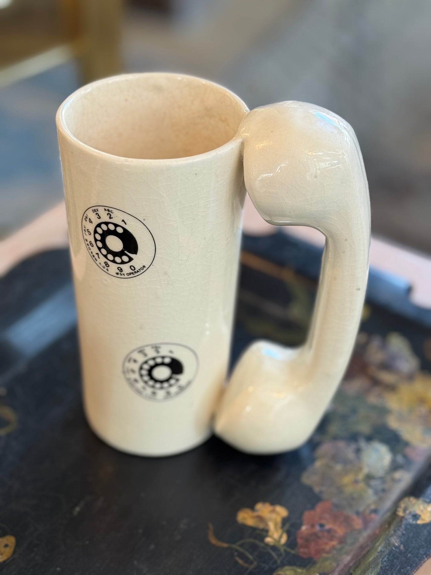 Vintage Telephone Mug 1980