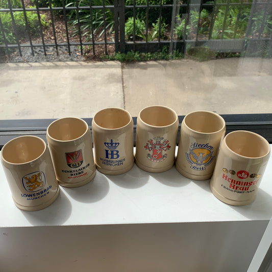 Half Liter Vintage Oktoberfest Mugs