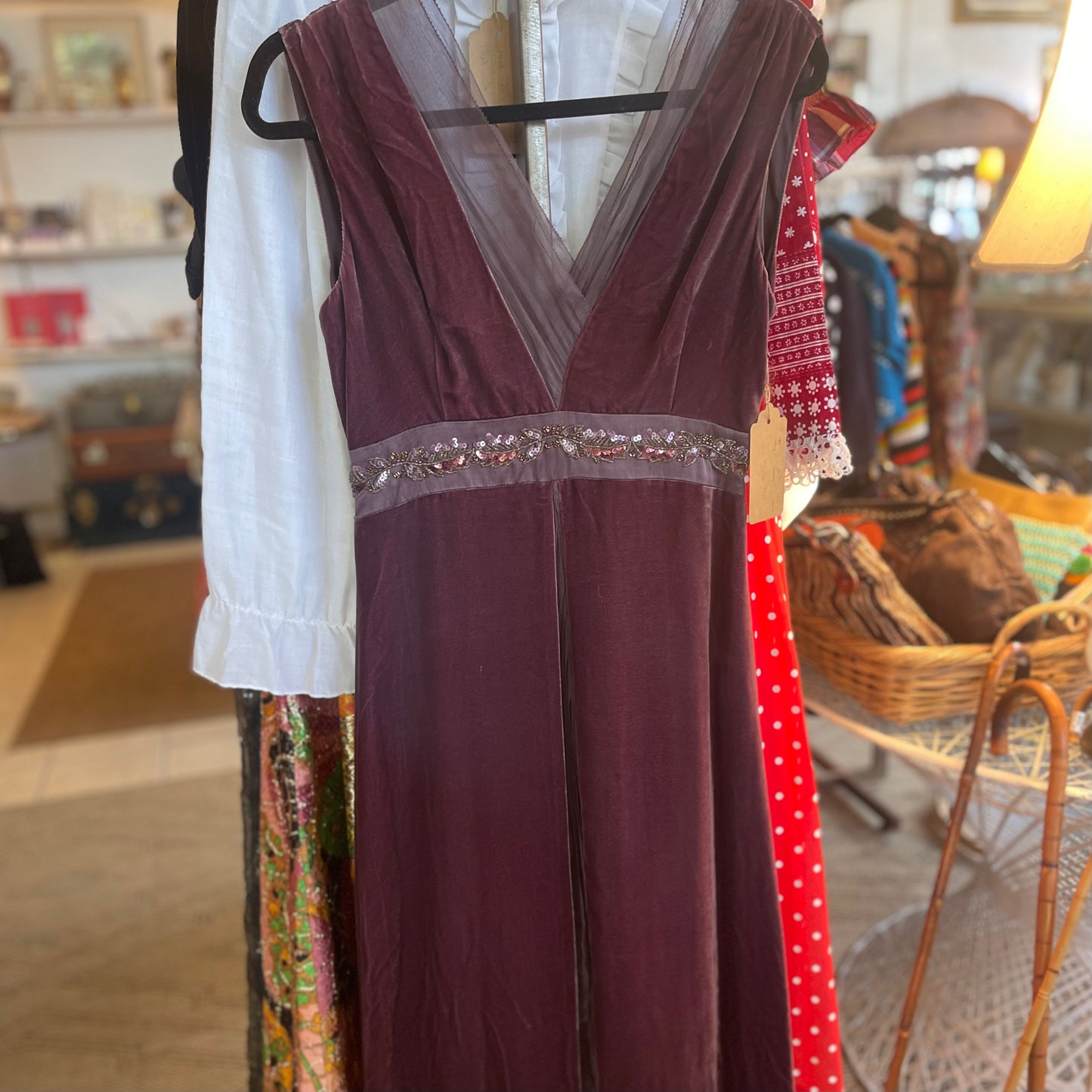 2000s Silk Velvet Gown