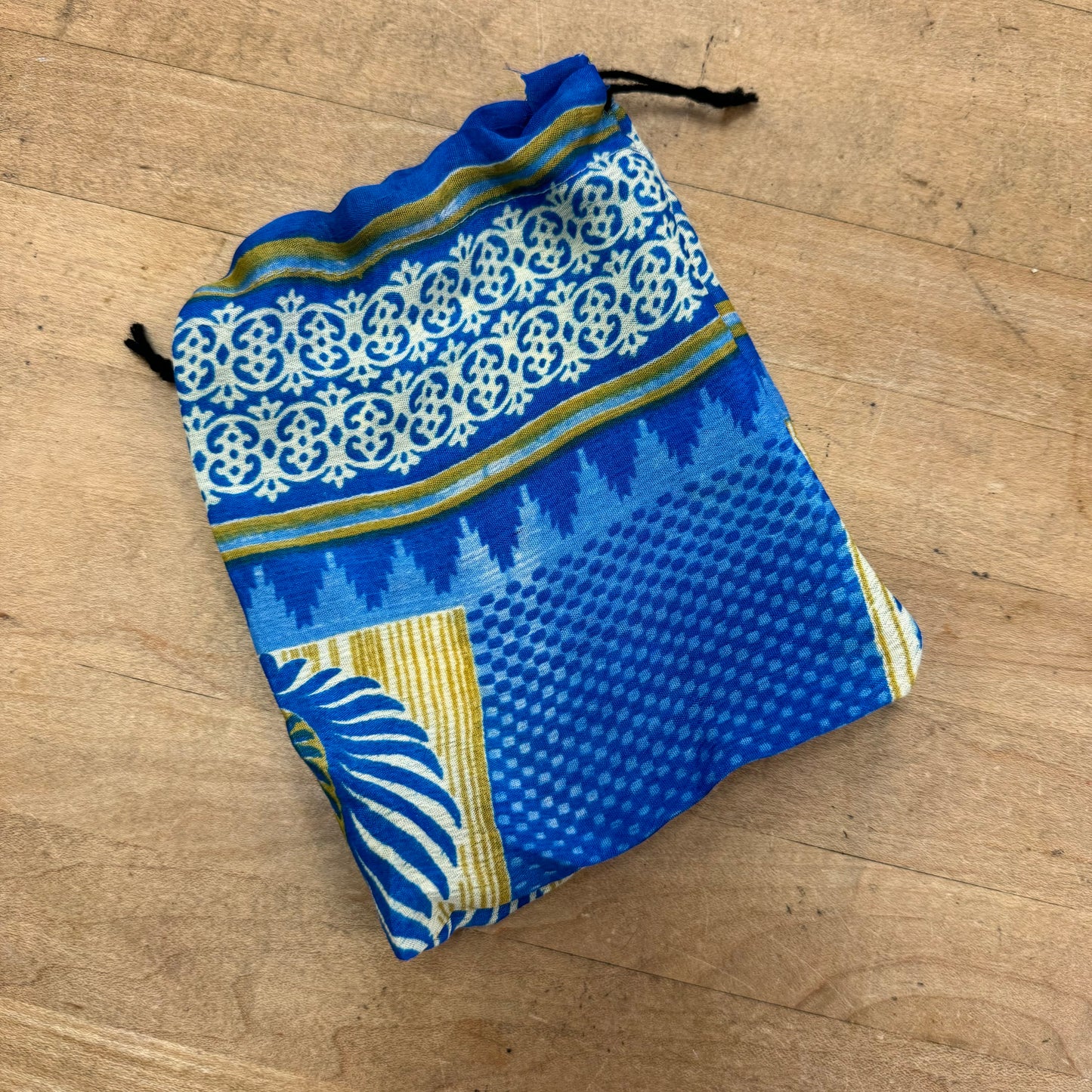 Upcycled Silk Drawstring Gift Supply Bags