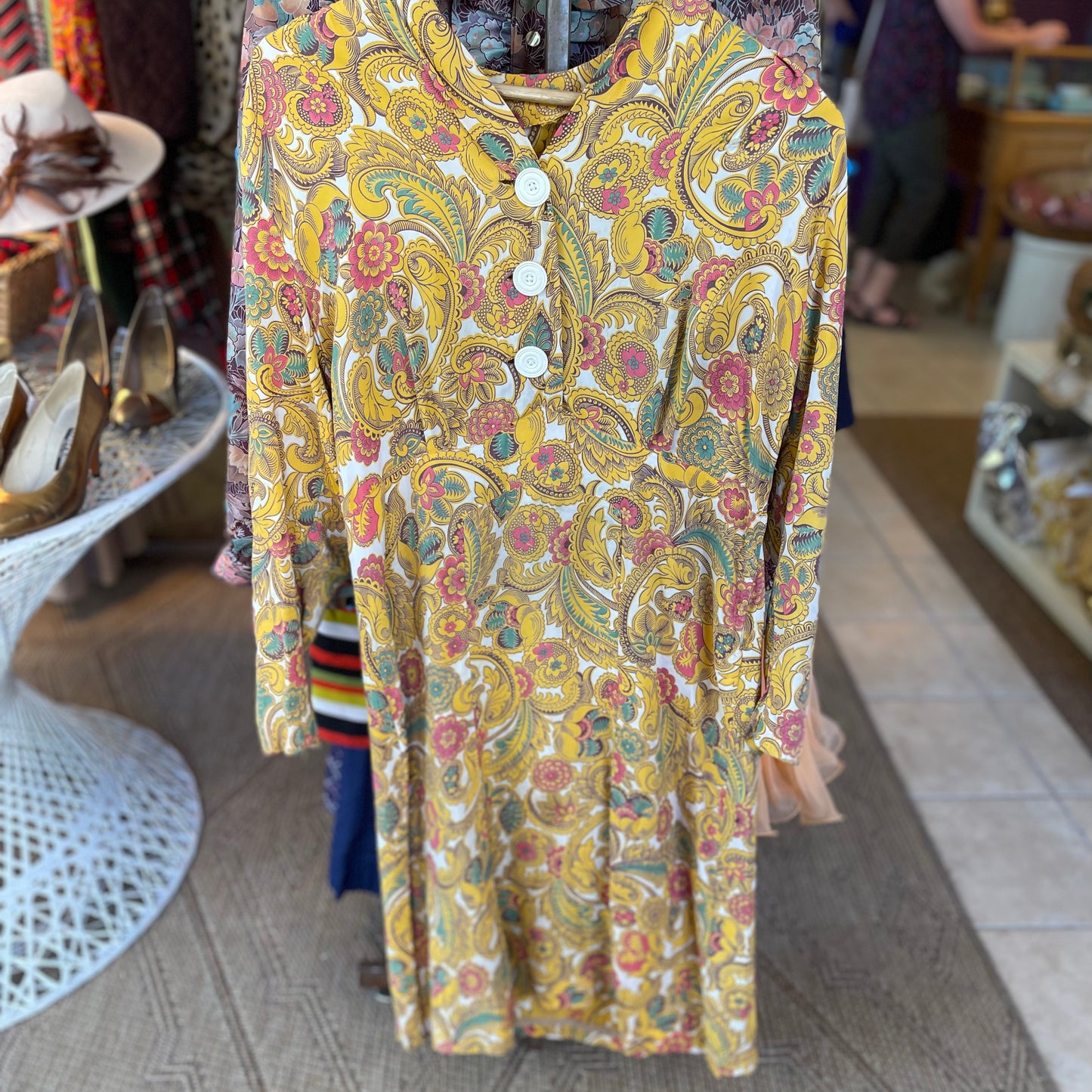 40s Paisley Dress
