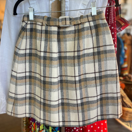 60s Wool Mini Skirt
