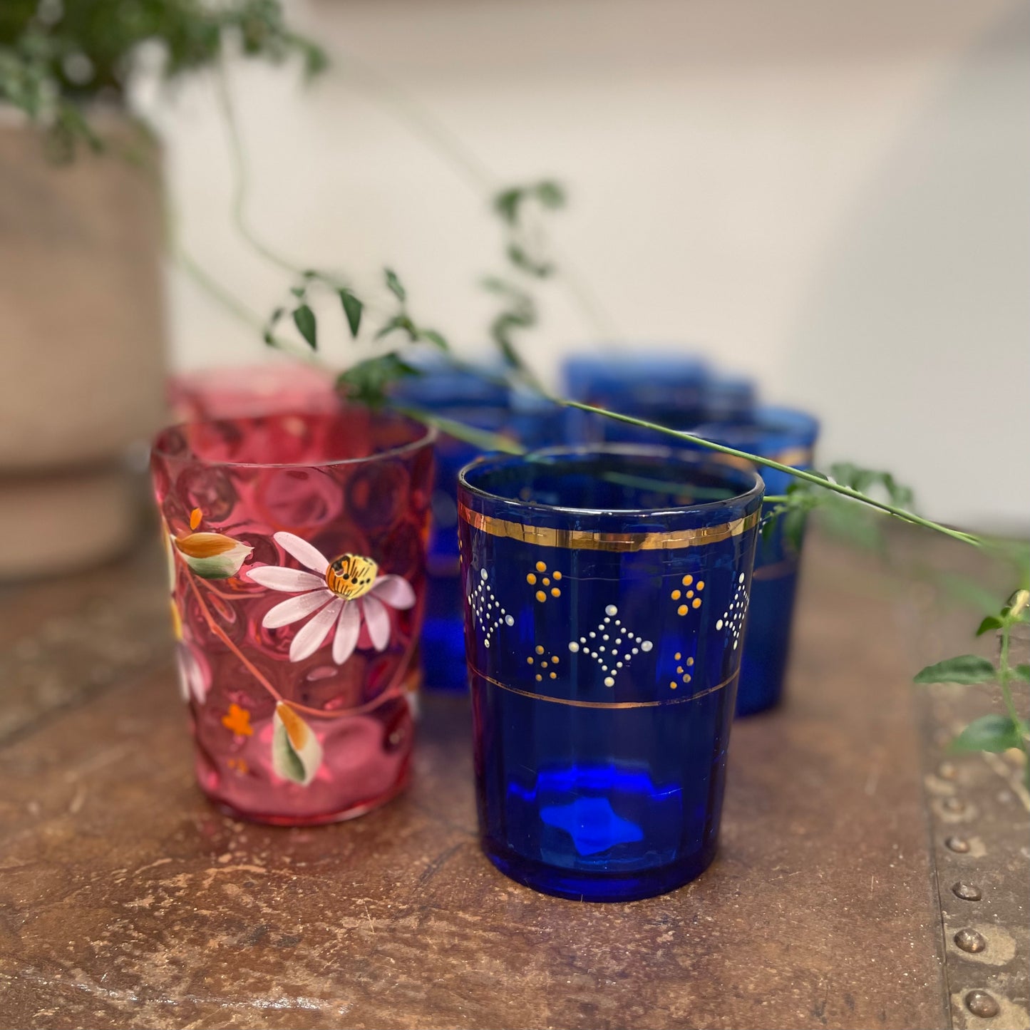 Handpainted Victorian Glasses