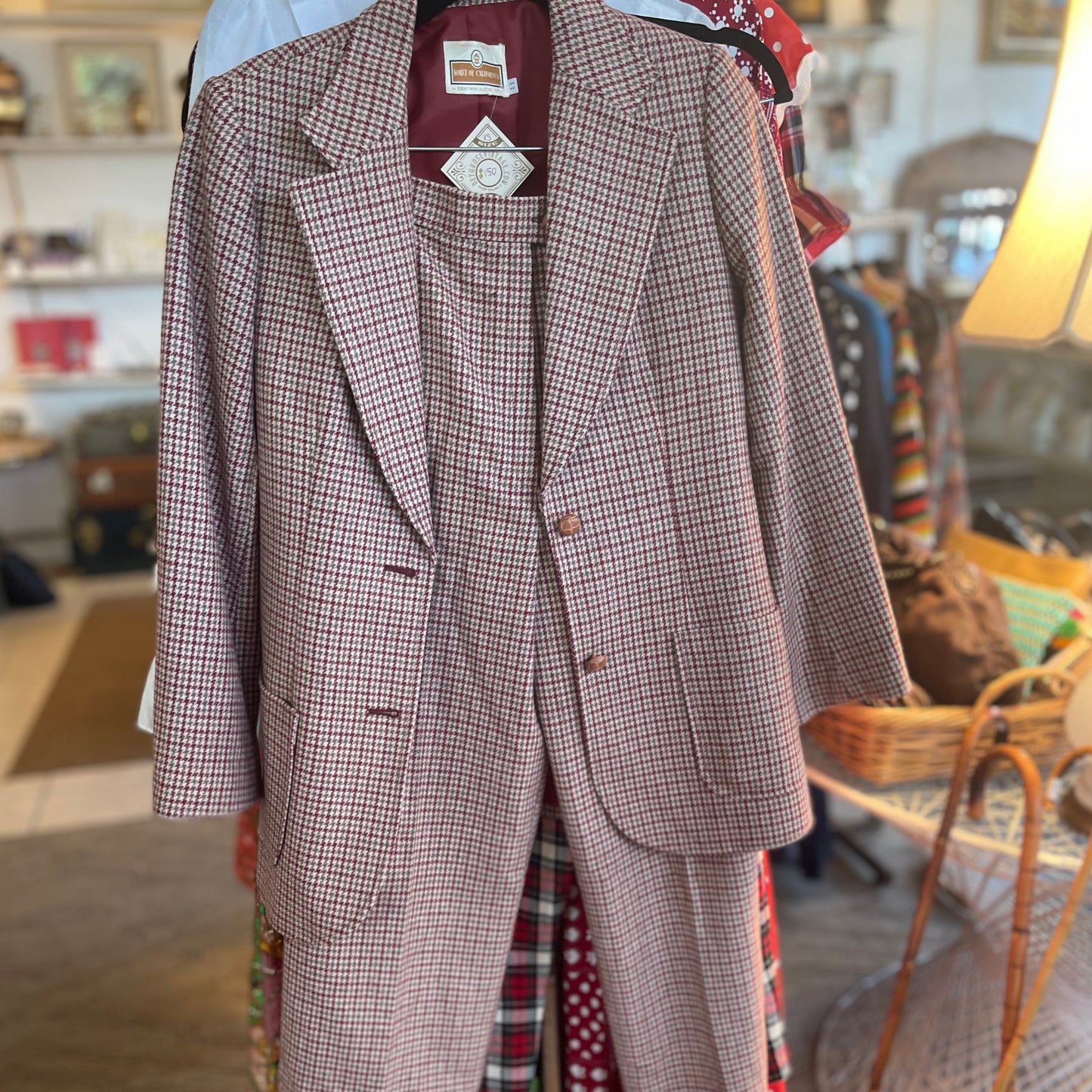 70s Houndstooth Suit
