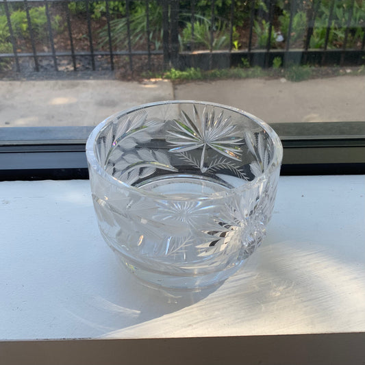 Leaf Crystal Bowl