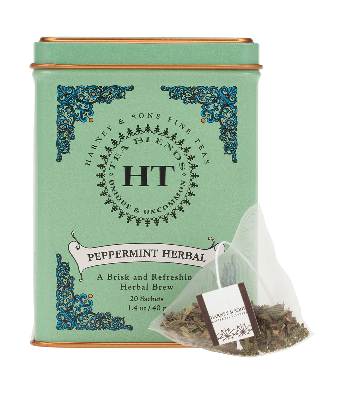 Harney & Sons Peppermint Herbal Tea, HT Tin of 20 Sachets