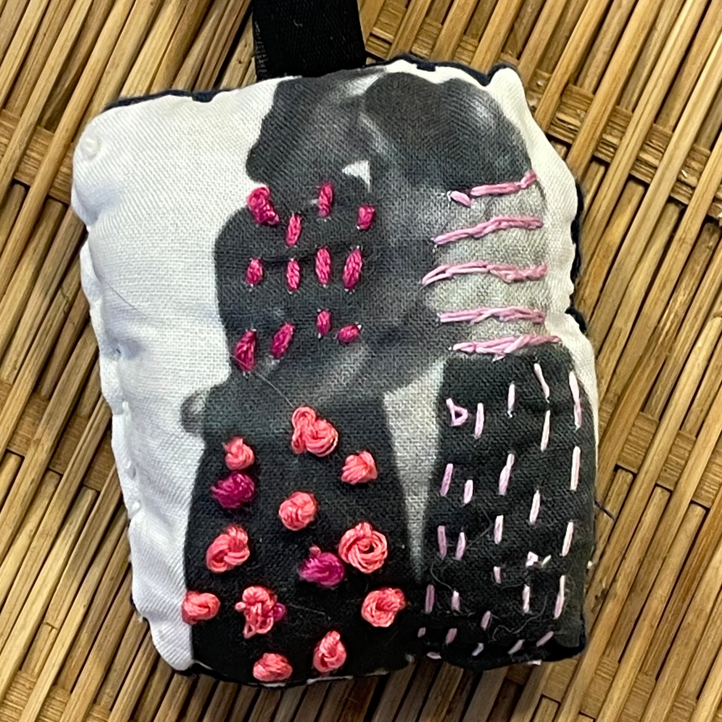 Embroidered Quirky Vintage Picture Ornament