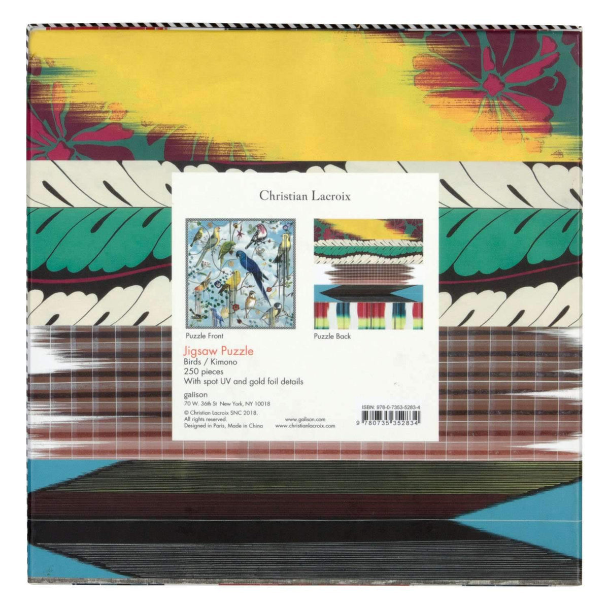 Christian LaCroix Sinfonia Birds Double-Sided 250 piece puzzle