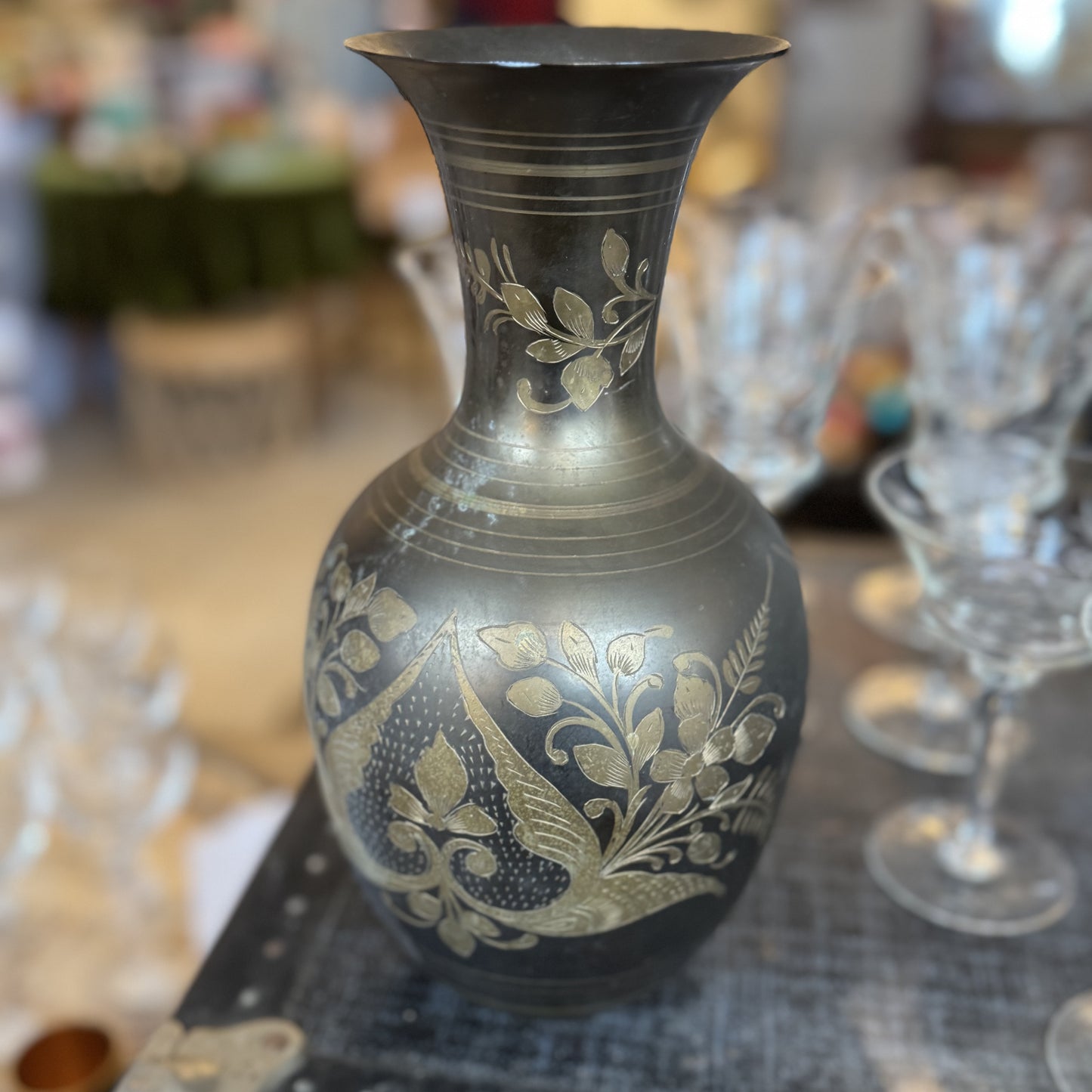 Miriam Large Brass Vase