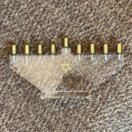 Brass & Lucite Menorah