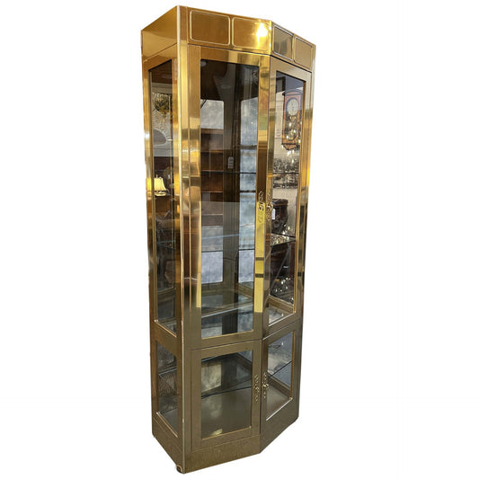 Vintage Mastercraft Brass Cabinet