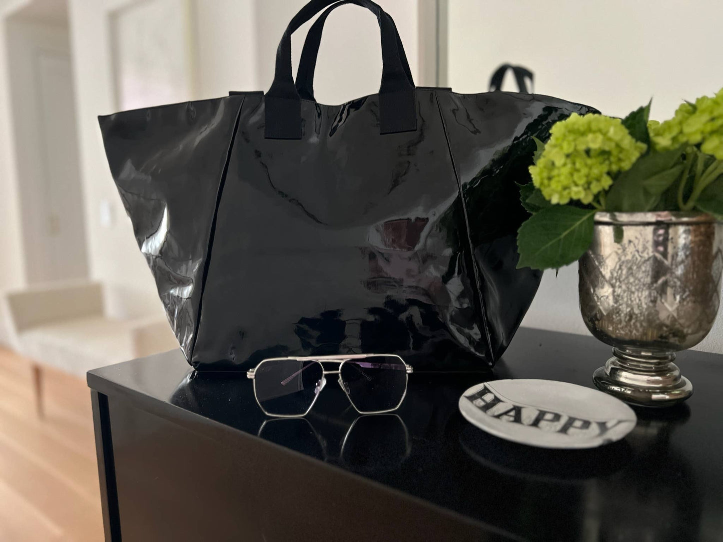 Black Metallic Chelsea Bag - NEW!