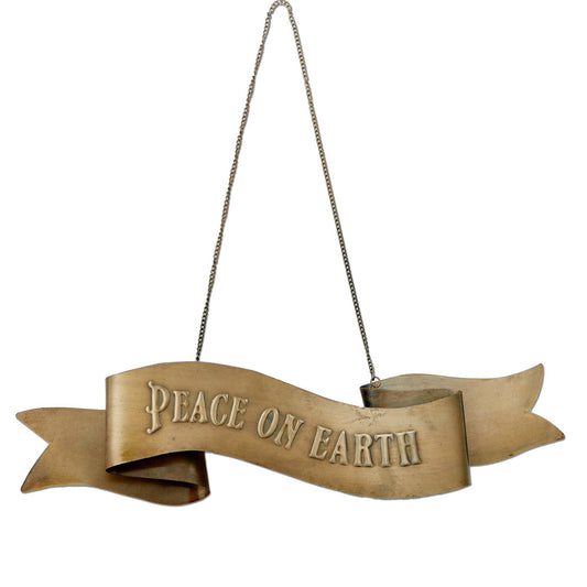 Christmas Peace On Earth Hanging Door Sign