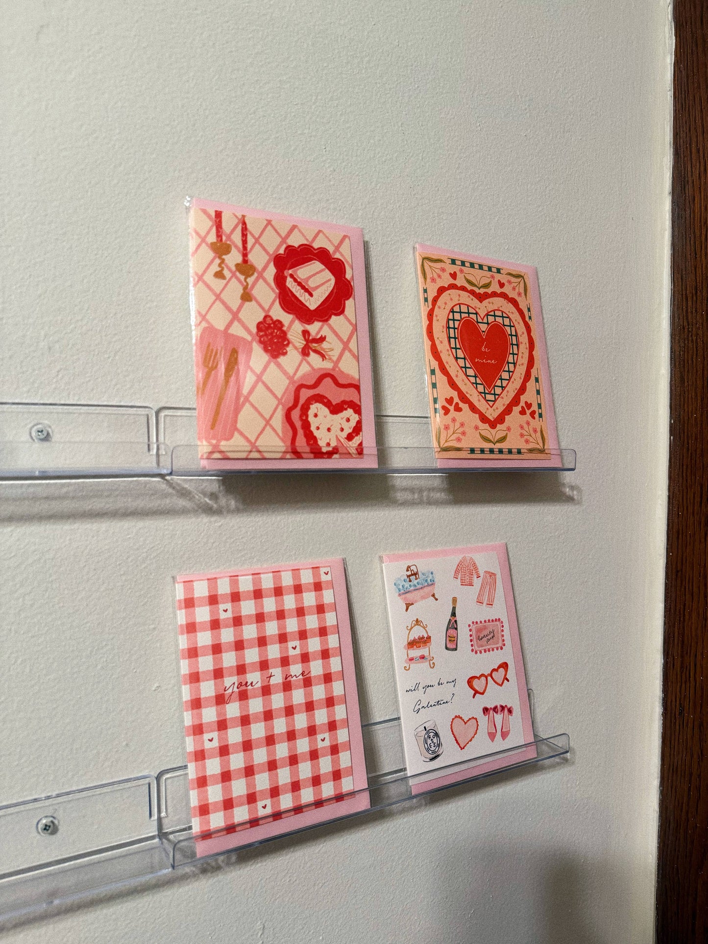 Pink Table Scape Greeting Card