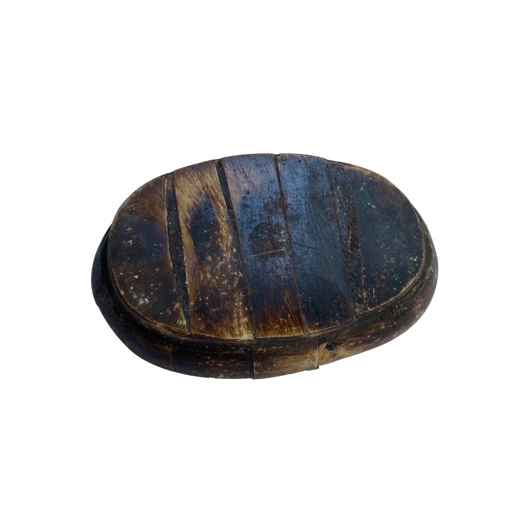 Primitive Oval Bone Box- Antique Reproduction