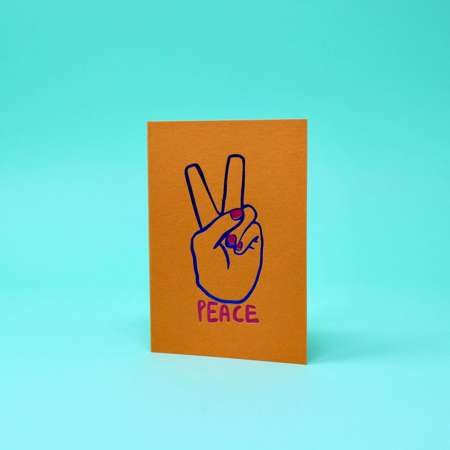 Peace Foil Embossed Mini Card
