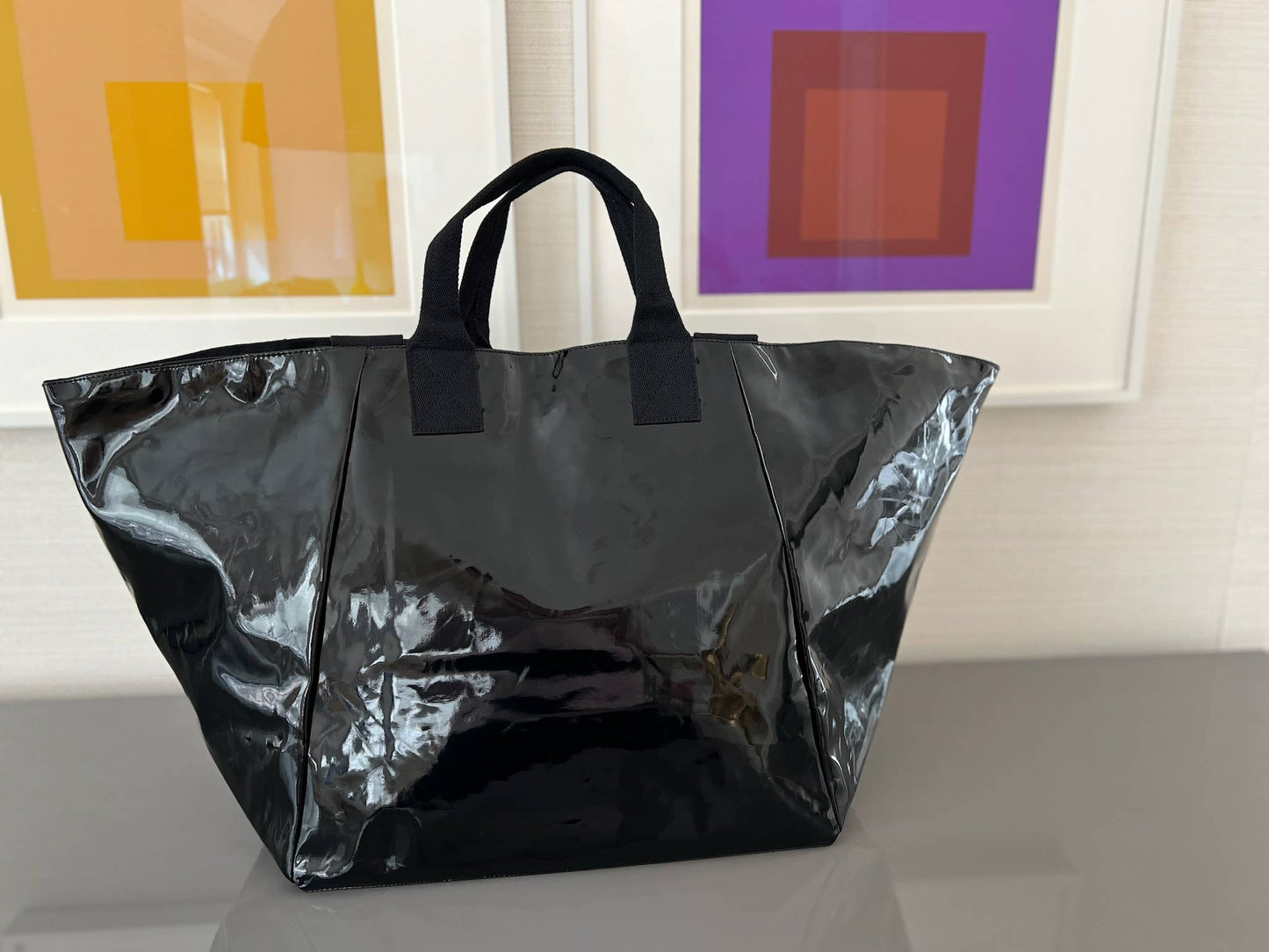 Black Metallic Chelsea Bag - NEW!