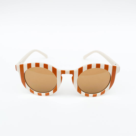 Cabana Cream & Tan Stripe Kids Toddler Sunglasses