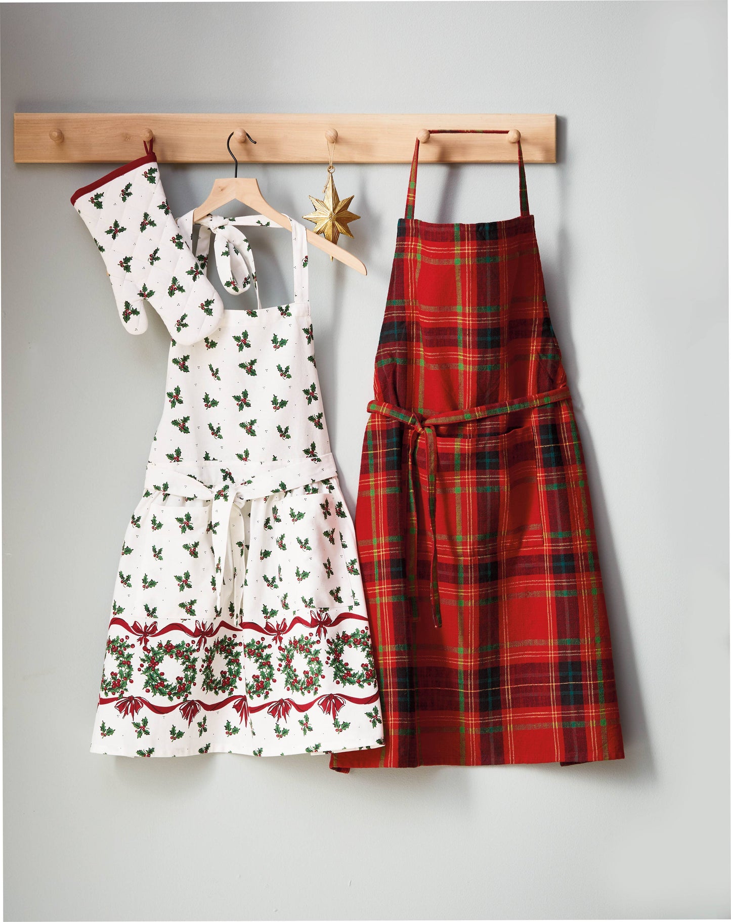 Christmas Holiday Plaid Apron