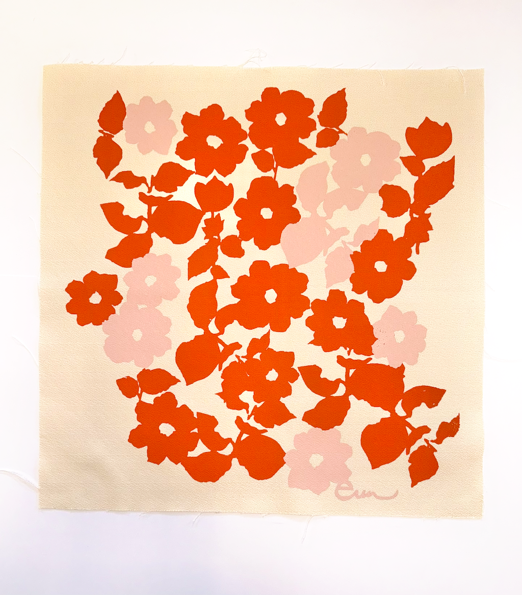 Earthy Anthro Orange + Blush Anita Bucket Hat: Large