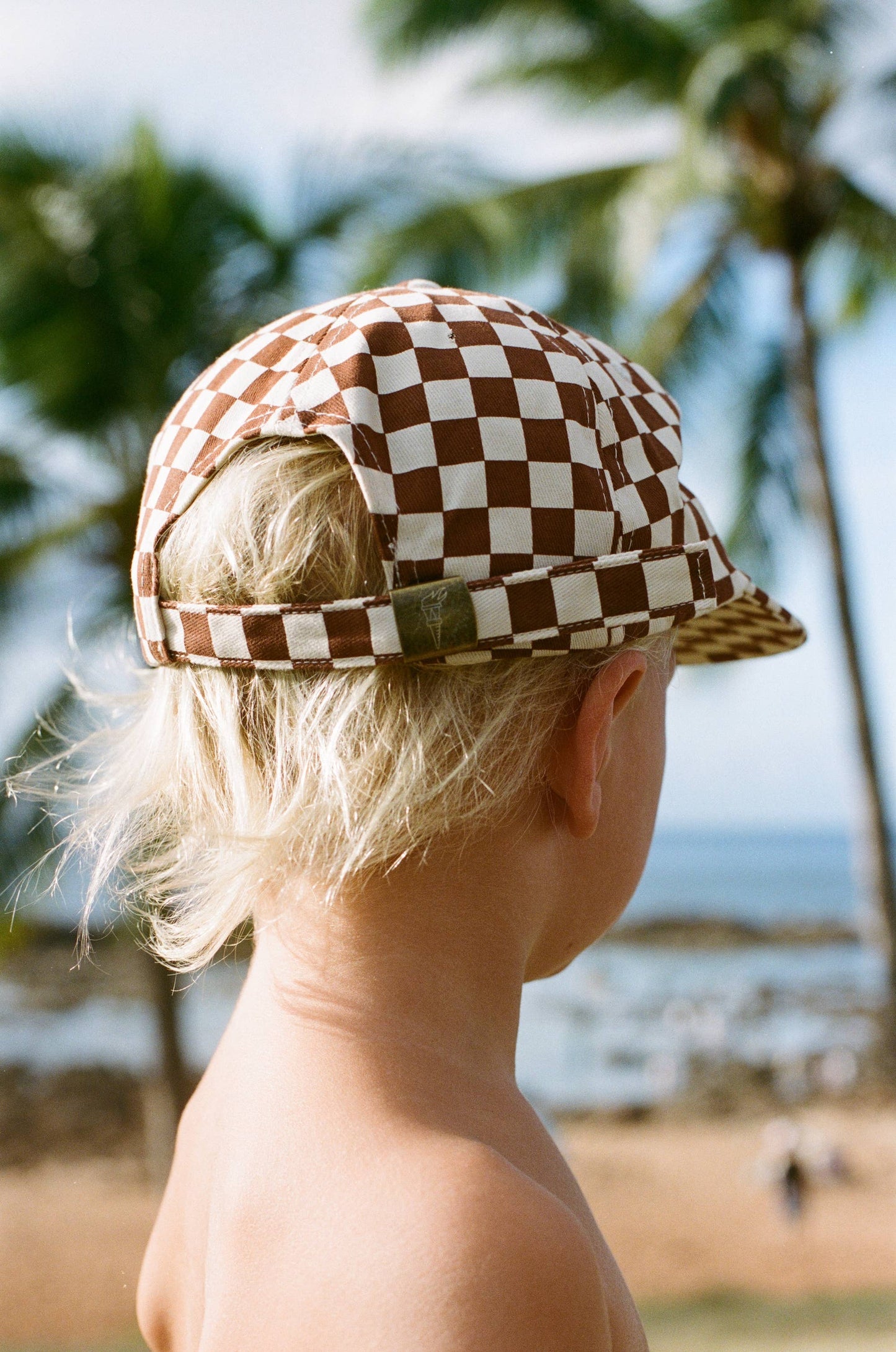 Kids Checkerboard Field Trip Hat Slate