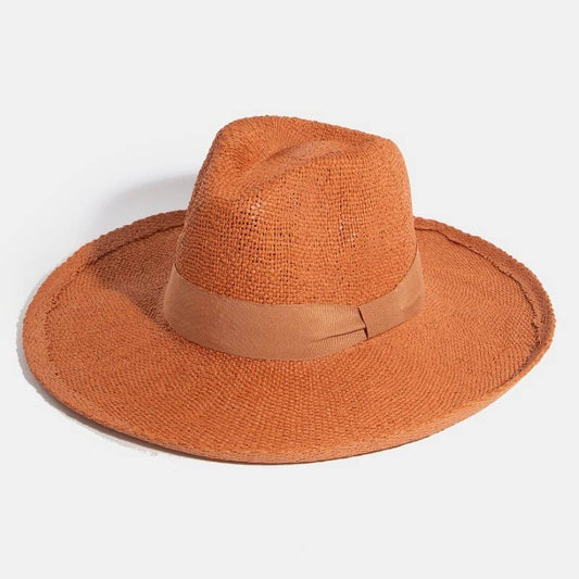 Panama Straw Hat: RUST