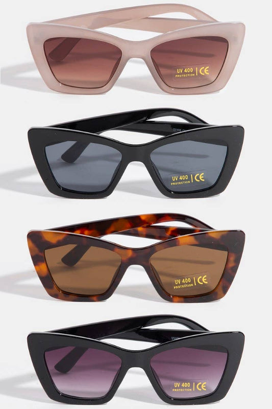 Thick Frame Cat Eye Sunglasses Set: ASSORTED