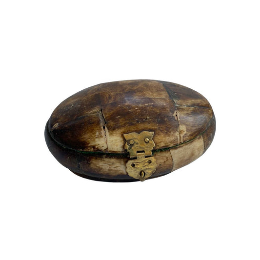 Primitive Oval Bone Box- Antique Reproduction