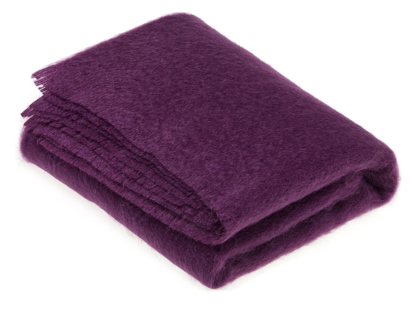 Luxury Mohair Throw Collection - Made in England: Hazel Green