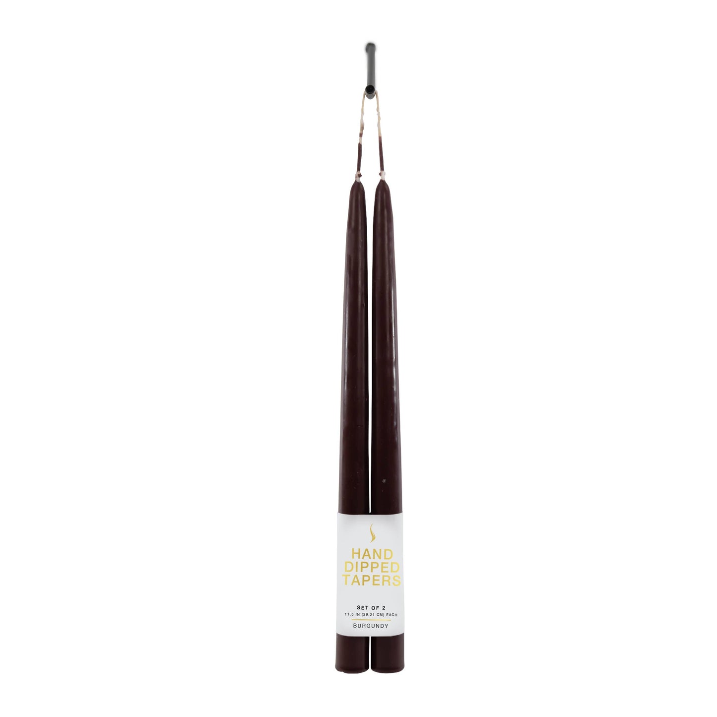 Classic Taper Candles 12" Burgundy