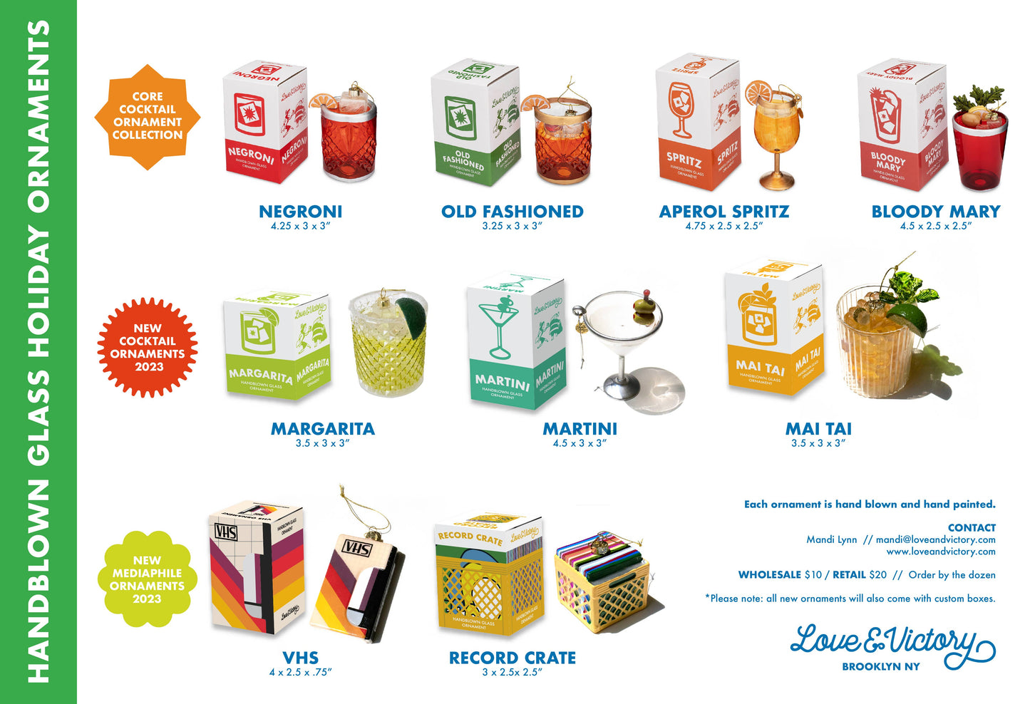 Record Crate Christmas Ornament