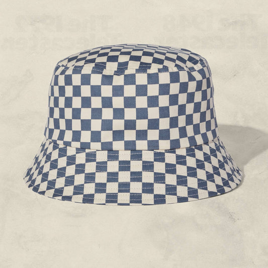 Checkerboard Bucket Hat (+4 colors): Slate Blue