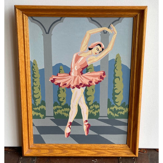 Vintage  Ballerina Paint-by-Numbers