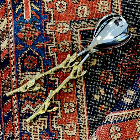 Gold Bois du Boulogne Salad Servers