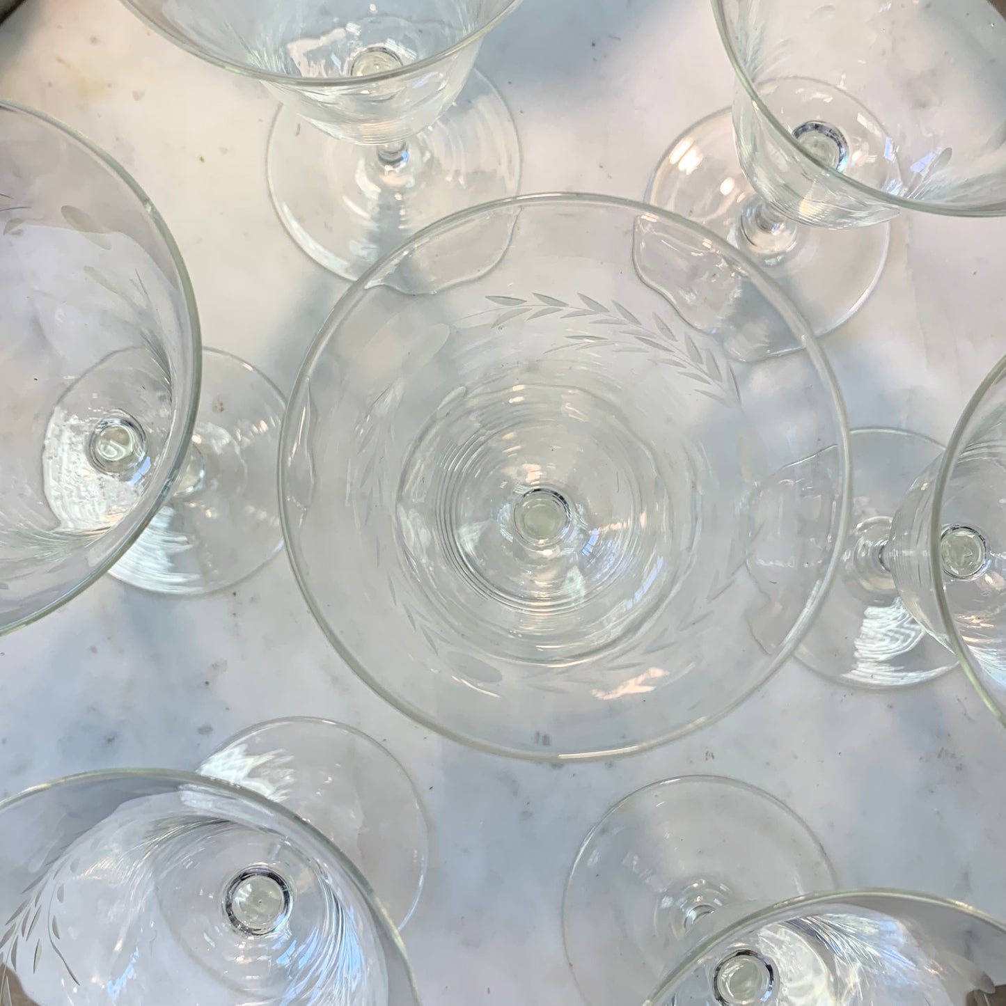 Ali Vintage Wine Glasses s/7