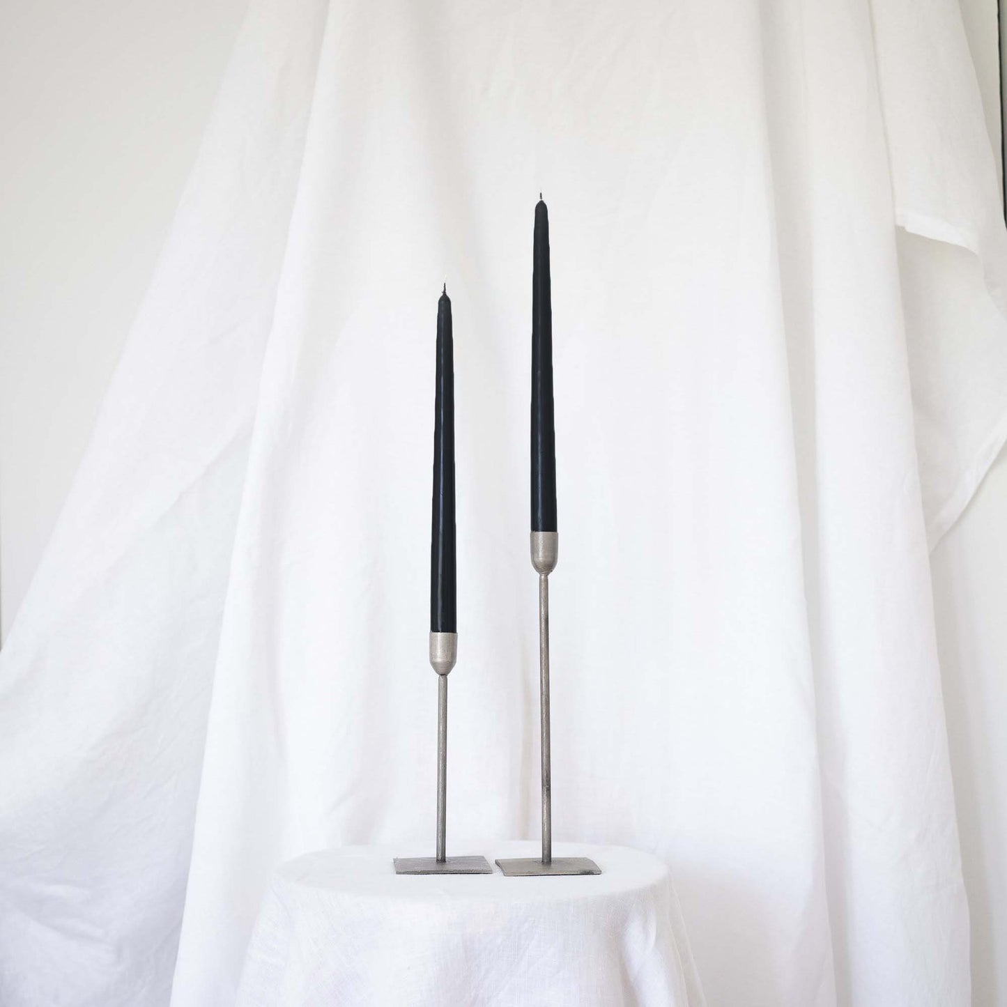 Taper Candles - Pair Black