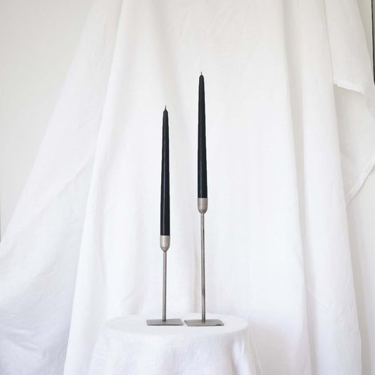 Taper Candles - Pair Black