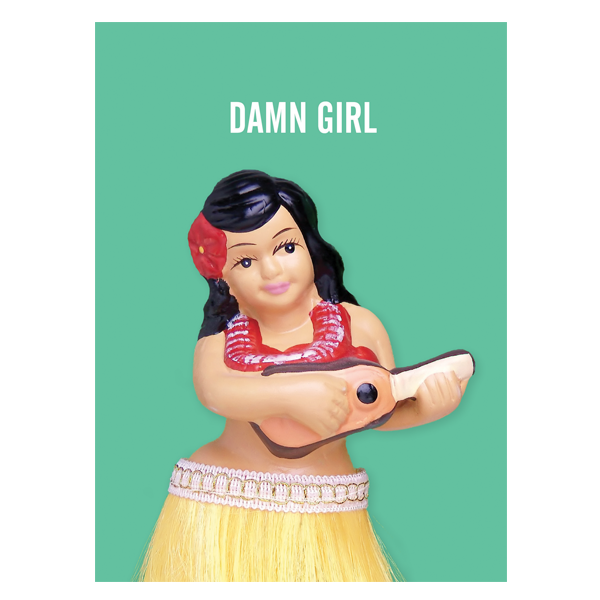 Paper Ninja China - Damn Girl Card