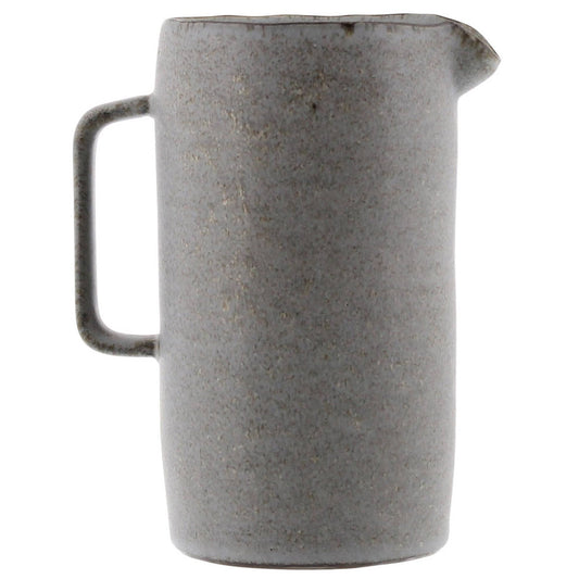 Tiburon Pitcher, Ceramic - Lrg - Light Grey Glaze
