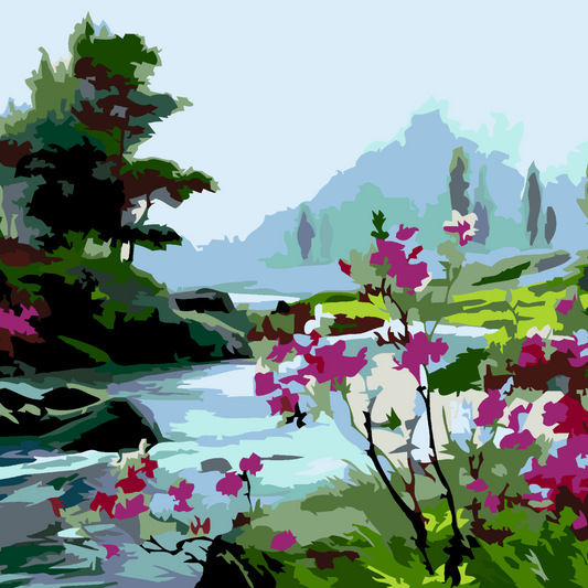 Artwille DIY Paint by Numbers - Scenery, level 2