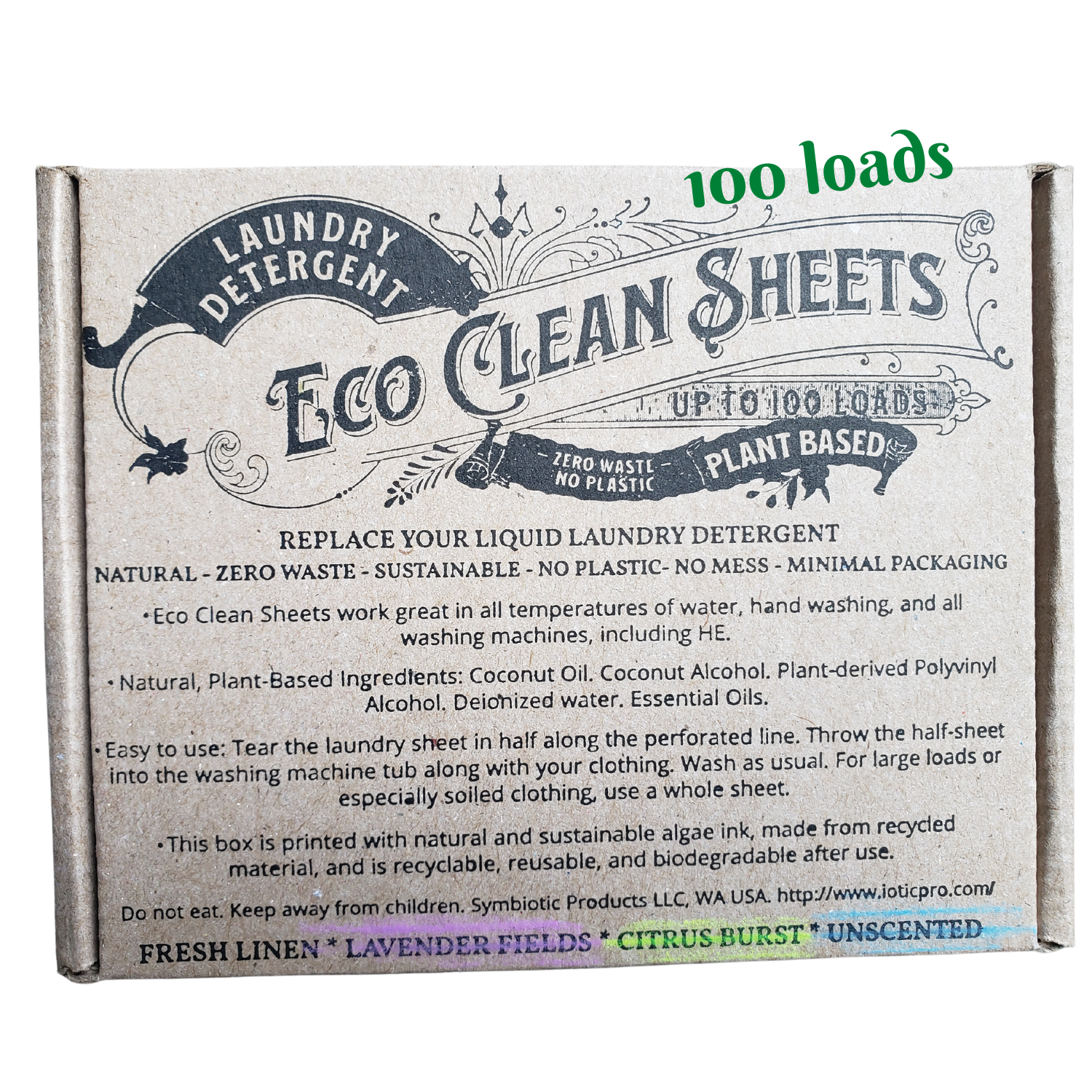 Eco Clean Sheets - Concentrated Laundry Detergent -100 Loads – MARAIS ...
