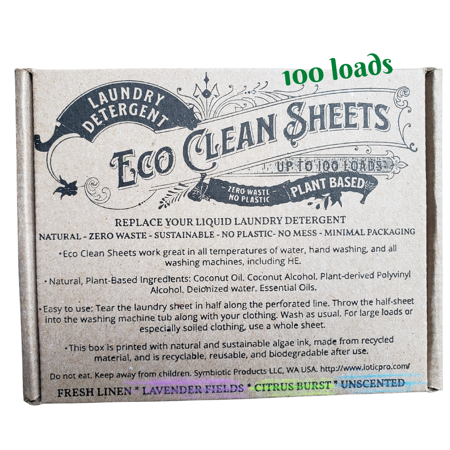 Eco Clean Sheets - Concentrated Laundry Detergent -100 Loads