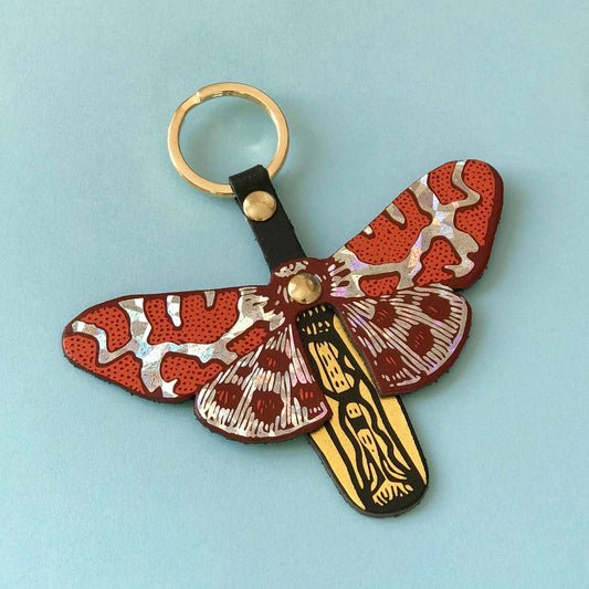 Statement Butterfly Keychain: Orange / Holographic