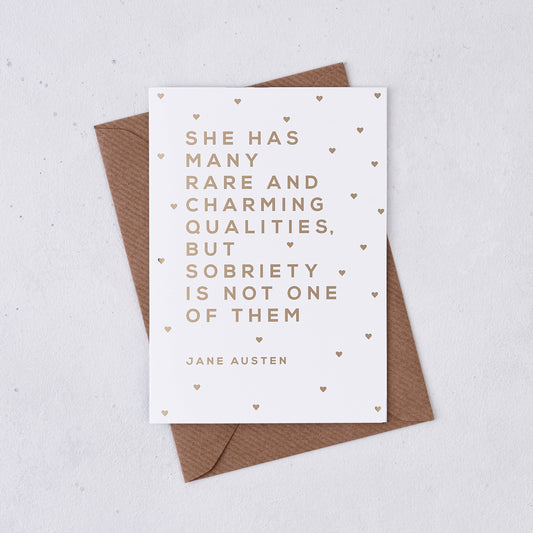 Sobriety Greeting Card
