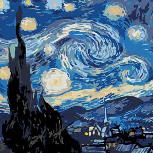 Artwille DIY Paint by Numbers - Starry Night, level 3