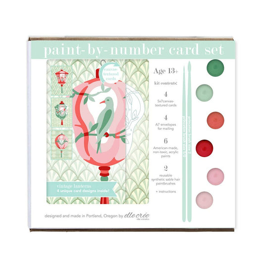 Vintage Lanterns Paint-by-Number Card Sets